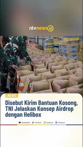 Disebut Kirim Bantuan Kosong, TNI Jelaskan Konsep Airdrop dengan Helibox | NTVNEWSID