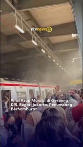 Viral Asap Muncul di Gerbong KRL Bogor-Jakarta, Penumpang Berhamburan | NTVNEWSID