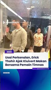 Usai Perkenalan, Erick Thohir Ajak Kluivert Makan Bareng Pemain Timnas