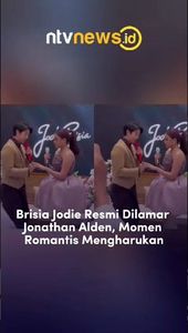 Brisia Jodie Resmi Dilamar Jonathan Alden, Momen Romantis Mengharukan