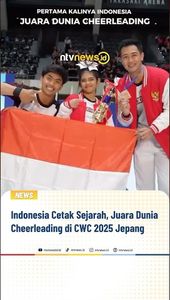 Indonesia Cetak Sejarah, Juara Dunia Cheerleading di CWC 2025 di Jepang | NTVNEWSID