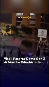 Viral! Peserta Demo Gen Z di Maroko Dilindas Polisi | NTVNEWSID