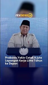 Prabowo Yakin Cetak 8 Juta Lapangan Kerja Lima Tanim ke Depan