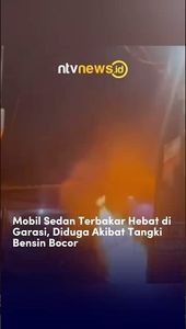 Mobil Sedan Terbakar Hebat di Garasi, Diduga Akibat Tangki Bensin Bocor | NTVNEWSID