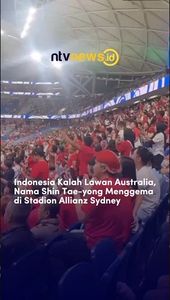 Indonesia Kalah Lawan Australia, Nama Shin Te-yong Menggema di Stadion Allianz Sydney | NTVNEWSID