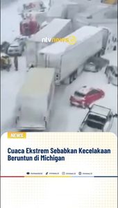 Cuaca Ekstrem Sebabkan Kecelakaan Beruntun di Michigan | NTVNEWSID