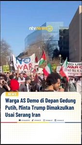 Warga AS Demo di Depan Gedung Putih, Minta Trump Dimakzulkan Usai Serang Iran | NTVNEWSID
