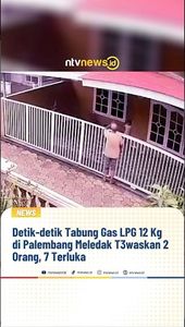 Detik-detik Tabung Gas LPG 12 Kg di Palembang Meledak Tewaskan 2 Orang, 7 Terluka | NTVNEWSID