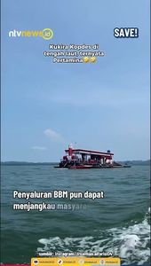 Penampakan SPBU di Tengah Perairan Kalimantan, Jadi Solusi Warga yang Sulit Akses BBM