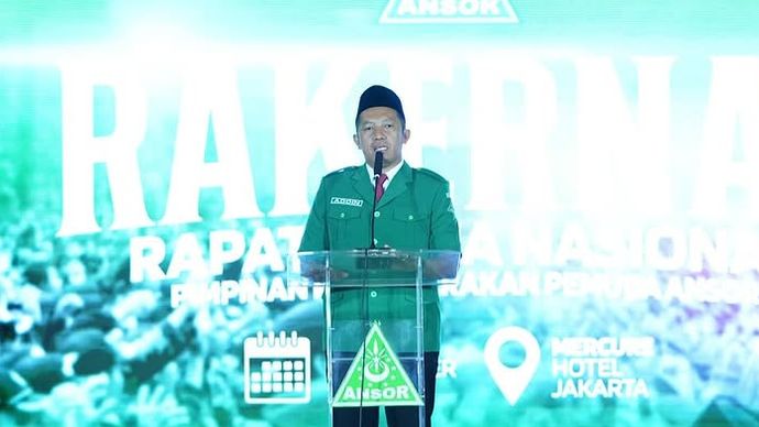 Ketua Umum Gerakan Pemuda Ansor H.Addin Jauharudin.