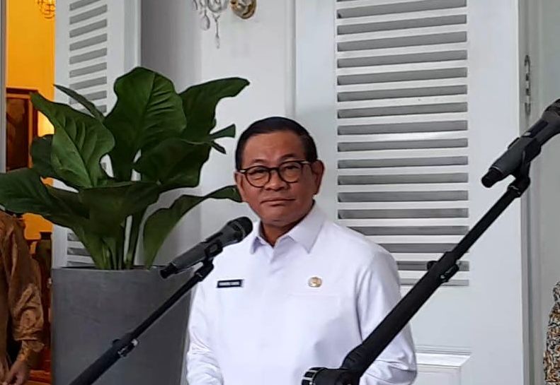 Pramono Anung dan Purbaya <b>(NTVNews.id/ Adiansyah)</b>