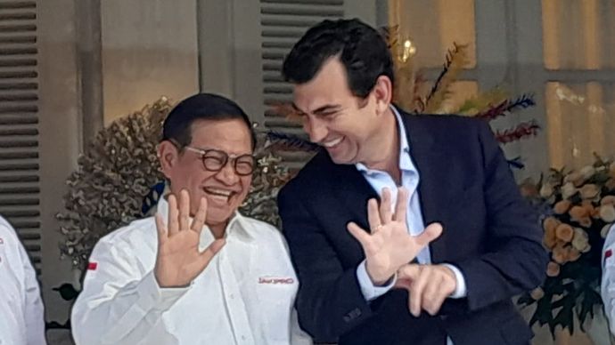 Pramono Anung dan Alberto Longo
