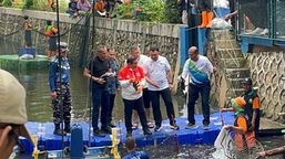 Pramono Cek Anak Buah yang Nangkap Ikan Sapu-Sapu