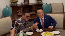 Pramono Sambut Wali Kota Nonsan Korea Selatan di Balai Kota DKI Jakarta