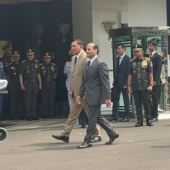 Menhan Sjafrie Terima Kunjungan Menhan Qatar