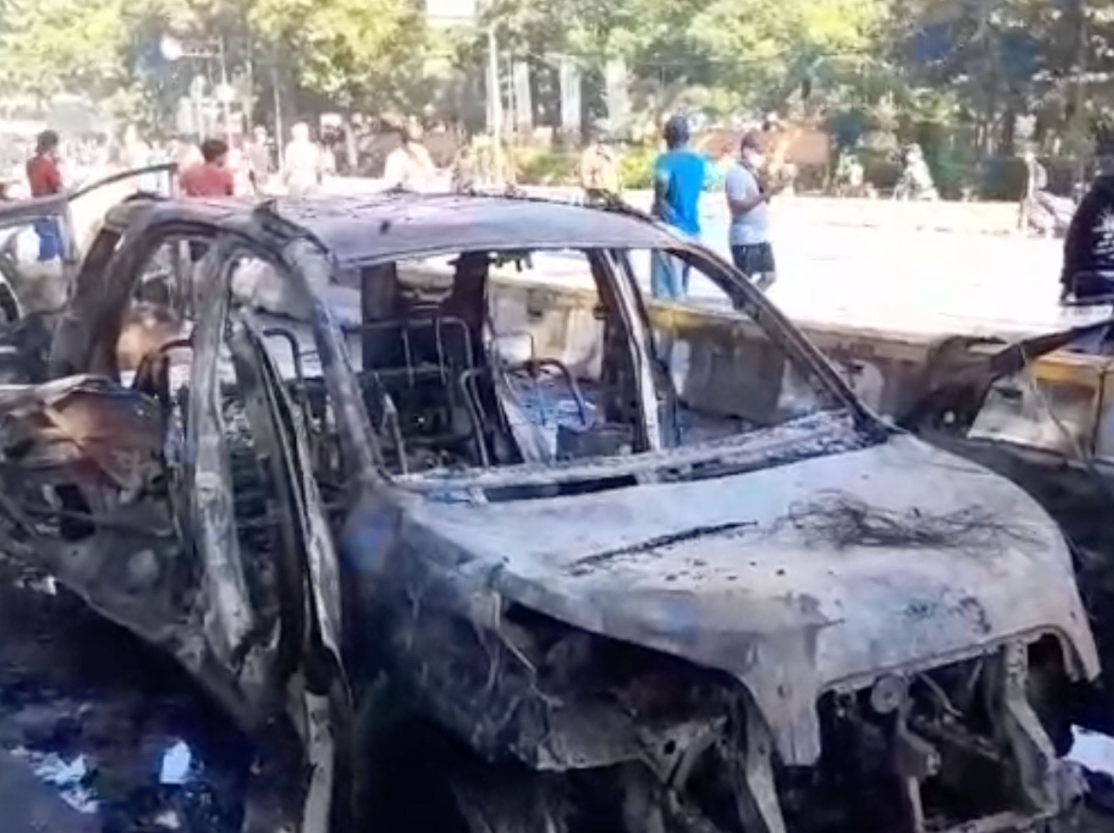 Kondisi kerusuhan di Mako Brimob Kwitang <b>(NTVnews / Adiansyah)</b>