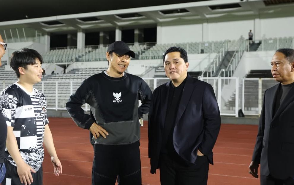 Shin Tae-yong membagikan beberapa foto Ketua Umum PSSI Erick Thohir/Ist 