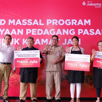 Pembiayaan Bank Jakarta Bikin Pedagang Pasar Induk Kramat Jati Untung Berlipat