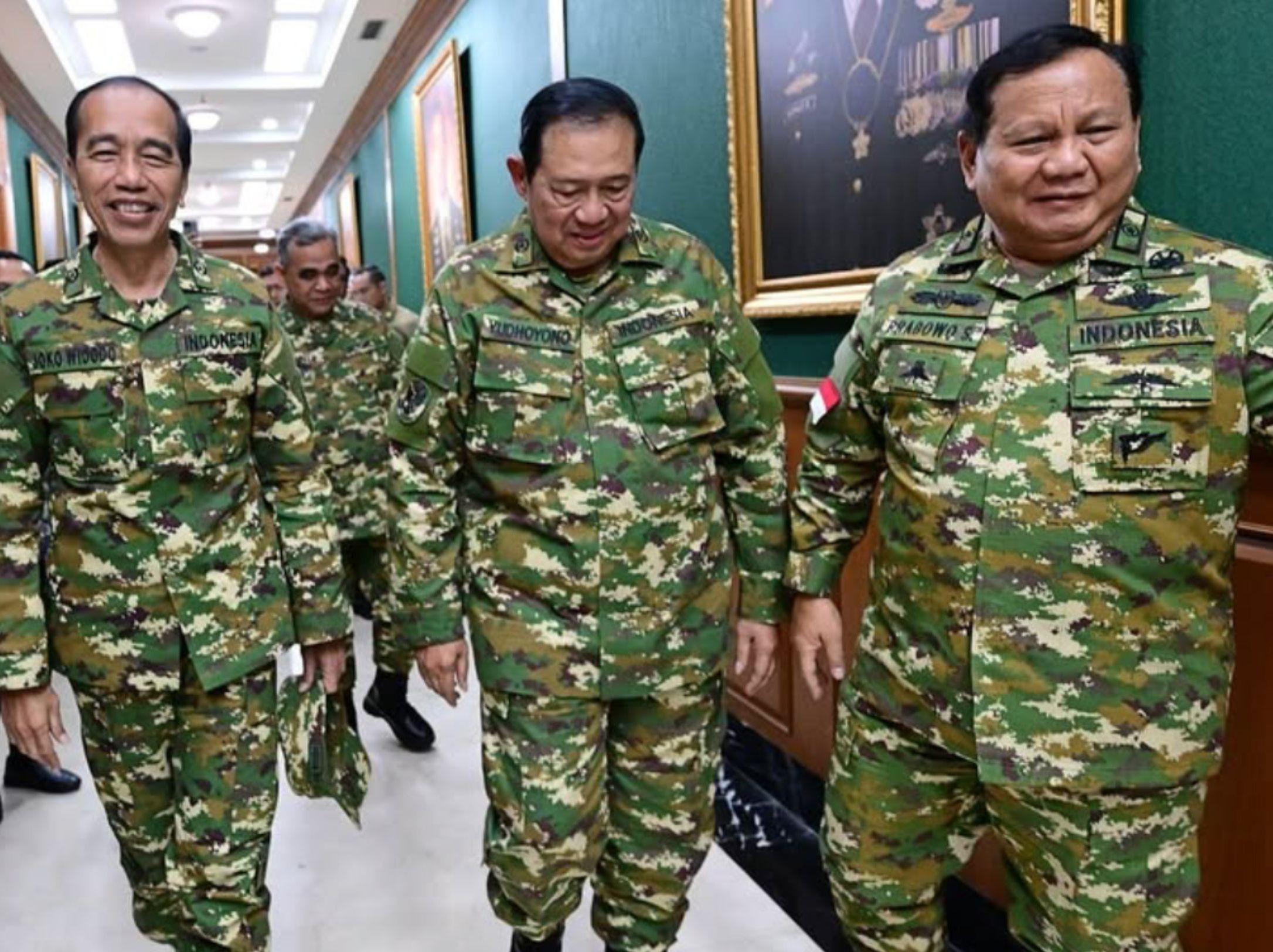 Presiden Prabowo, SBY dan Jokowi di Akmil Magelang <b>(Instagram @ sekretariat.kabinet)</b>