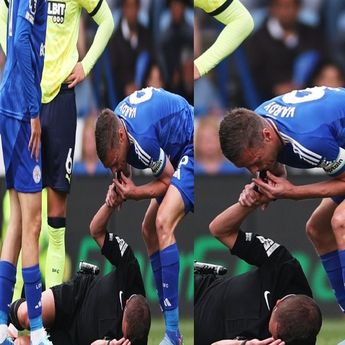 Jamie Vardy Buka Suara Usai Tiup Peluit Wasit untuk Hentikan Pertandingan