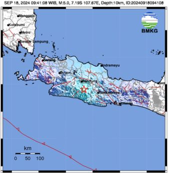  Bandung Diguncang Gempa M 5, Terasa dari Lembang hingga Garut