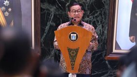 Gubernur DKI Jakarta, Pramono Anung menghadiri Musyawarah Perencanaan Pembangunan (Musrenbang) untuk penyusunan Rencana Kerja Pemerintah Daerah (RKPD) Tahun 2027 di Balai Kota DKI Jakarta, Kamis, 16 April 2026.
