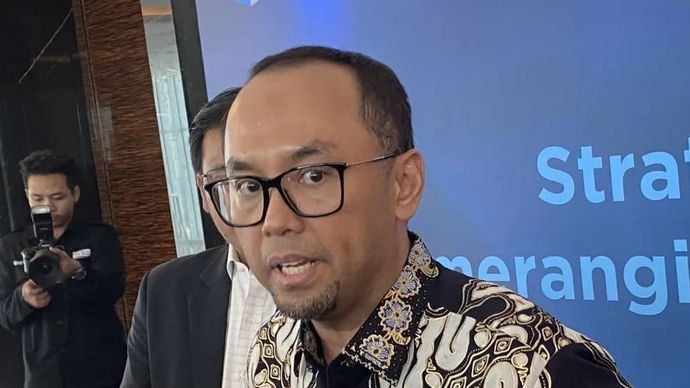 Kepala PPATK Ivan Yustiavandana usai menghadiri diskusi &ldquo;Strategi Nasional Melawan Kejahatan Finansial&rdquo; di Jakarta, Selasa 5 Agustus 2025. (ANTARA/Rizka Khaerunnisa)