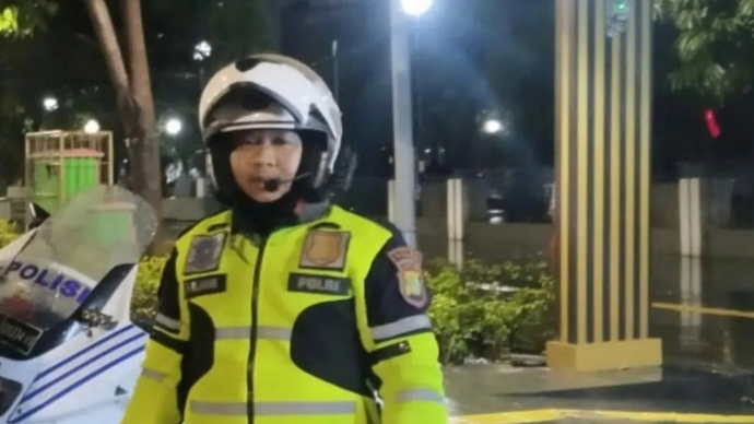 Anggota Ditlantas Polda Metro Jaya, Brigadir Fajar Permana semasa hidupnya (ANTARA/HO-Humas Polda Metro Jaya)