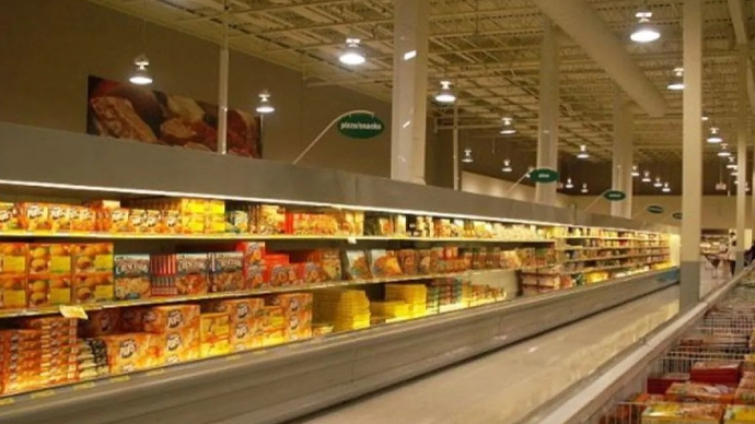 Ilustrasi - Deretan makanan beku di sebuah supermarket. ANTARA/Handout/am.