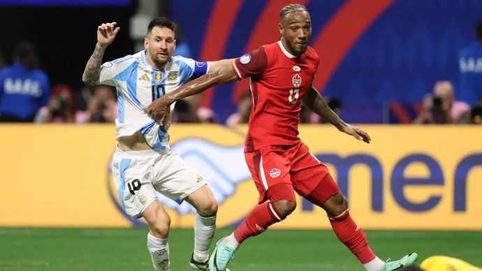 Argentina kembali bertemu Kanada di babak semifinal Copa America 2024