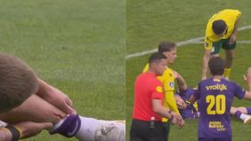 Laga pekan ke-30 Liga Belanda antara Fortuna Sittard dan NAC Breda di Stadion Offermans Joosten, Minggu malam kemarin, 12 April 2026, diwarnai insiden mengerikan yang melibatkan bek Timnas Indonesia, Justin Hubner.