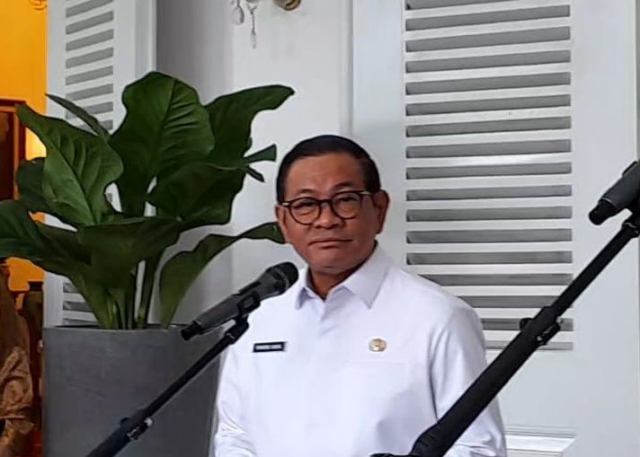 Pramono Anung dan Purbaya <b>(NTVNews.id/ Adiansyah)</b>