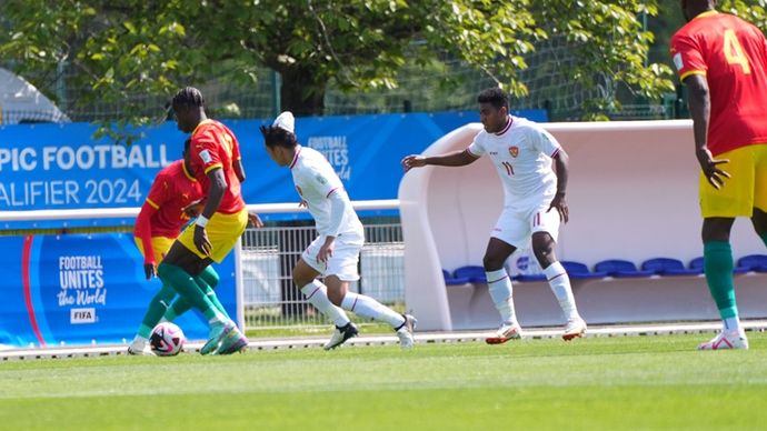 Timnas Indonesia U-23 kalah 0-1 dari Guinea di babak playoff Olimpiade Paris 2024. <b>(dok PSSI)</b>
