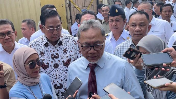 Menteri Perdagangan (Mendag) Zulkifli Hasan buka suara soal reshuffle kabinet Jokowi (Ntvnews.id-Muslimin Trisyuliono).