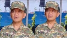 Menteri Energi Sumber Daya Mineral (ESDM) Bahlil Lahadila, tampak memakai seragam militer jelang mengikuti pelatihan kabinet Merah Putih. Acara tersebut hendak digelar di Lembah Tidar Akademi Militer (Akmil) di Magelang, Jawa Tengah.