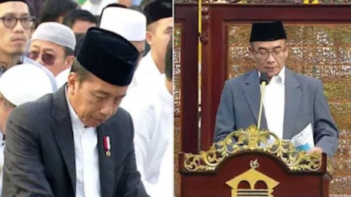 Ketua KPU Khotbah di Idual Adha depan Jokowi <b>(Istimewa)</b>