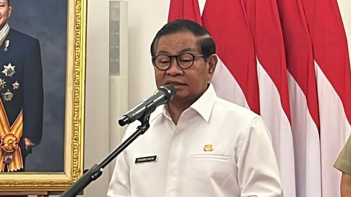 Pramono Anung di Balai Kota DKI Jakarta, Selasa, 7 April 2026. 