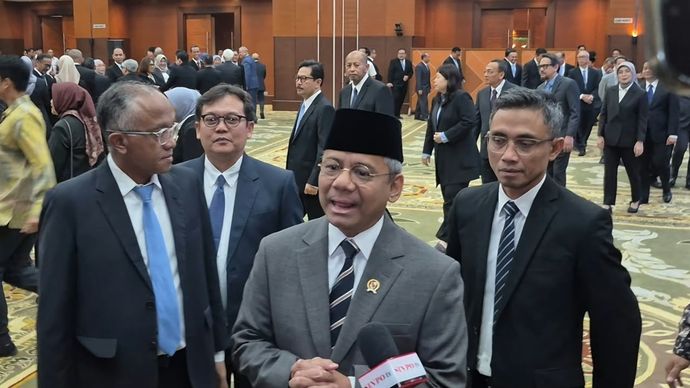 Menteri Keuangan (Menkeu) Suahasil Nazara melantik sejumlah Pejabat Pimpinan Tinggi Pratama dan pejabat pada Sekretariat Komite Stabilitas Sistem Keuangan (KSSK) di lingkungan Kementerian Keuangan, Senin 21 September 2026.