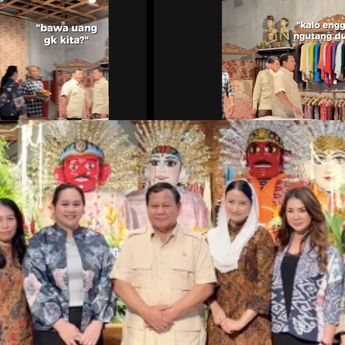 Guyon Prabowo Saat Kunjungi Mall Sarinah Bersama Titiek Soeharto dan Didit