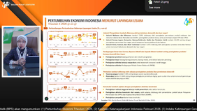 Badan Pusat Statistik (BPS) melaporkan ekonomi Indonesia pada Triwulan I 2026 tumbuh solid sebesar 5,61 persen secara tahunan (year on year/yoy), meningkat dibandingkan periode yang sama tahun sebelumnya. Di tengah dinamika global, kinerja ini menunj