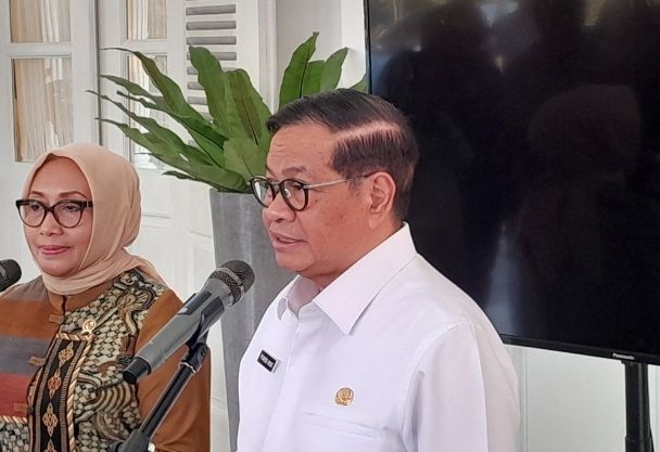 Menteri PPPA dan Pramono <b>(NTVNews.id/ Adiansyah)</b>