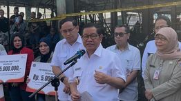 Pramono Pastikan Renovasi Pasar Induk Kramat Jati yang Terbakar Rampung 5 Hari