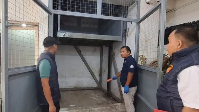 Tempat kejadian perkara (TKP) lokasi penganiayaan dan penyekapan pegawai baru inisial AL salah satu lapangan padel di kawasan Kebayoran Lama, Jakarta Selatan (Jaksel), Senin, 6 Juli 2026