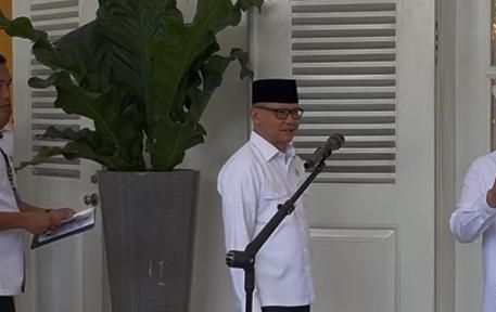 Mukhtarudin dan Pramono Anung <b>(NTVNews.id/ Adiansyah)</b>