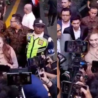 Lisa Mariana Datang ke KPK Pakai Baju Warna Coklat