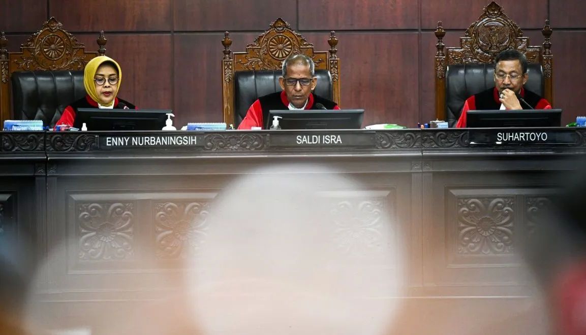 sidang putusan di Gedung Mahkamah Konstitusi, Jakarta, Kamis (16/10/2025). <b>(antara)</b>