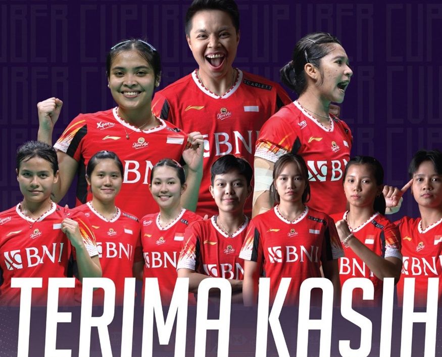 Tim putri Indonesia finis sebagai runner up Uber Cup 2024 usai kalah 0-3 dari China di final, Minggu <b>(PP PBSI)</b>