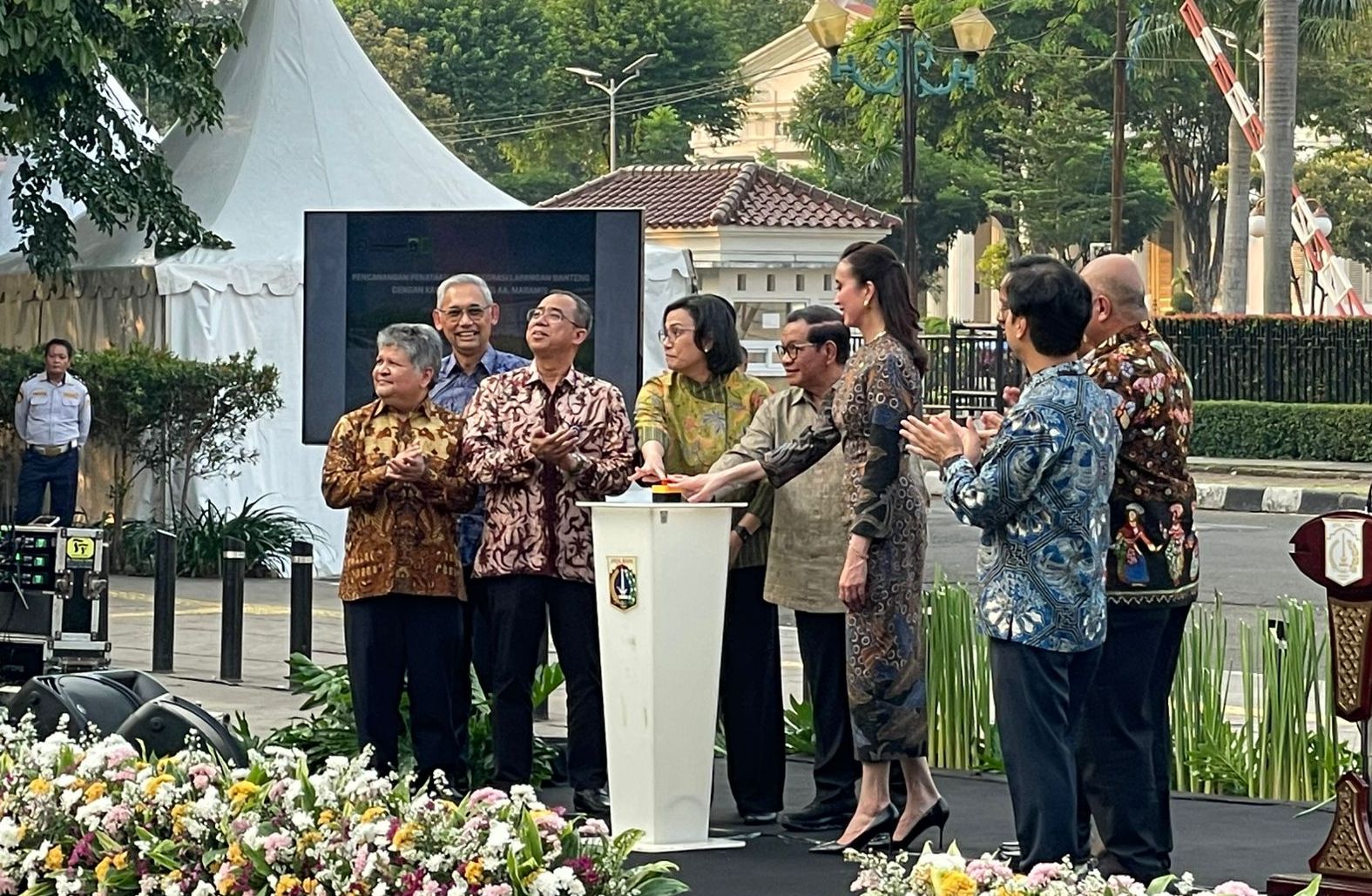 Pencanangan Penataan Integrasi Lapangan Banteng dengan Gedung AA. Maramis <b>(NTVNews.id/ Adiansyah)</b>