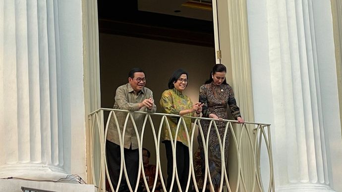 Pramono Anung, Sri Mulyani, dan Widiyanti Putri Wardhana