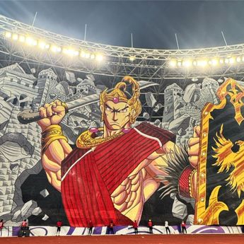 Megahnya Tifo Gatotkaca di Duel Timnas Indonesia vs China